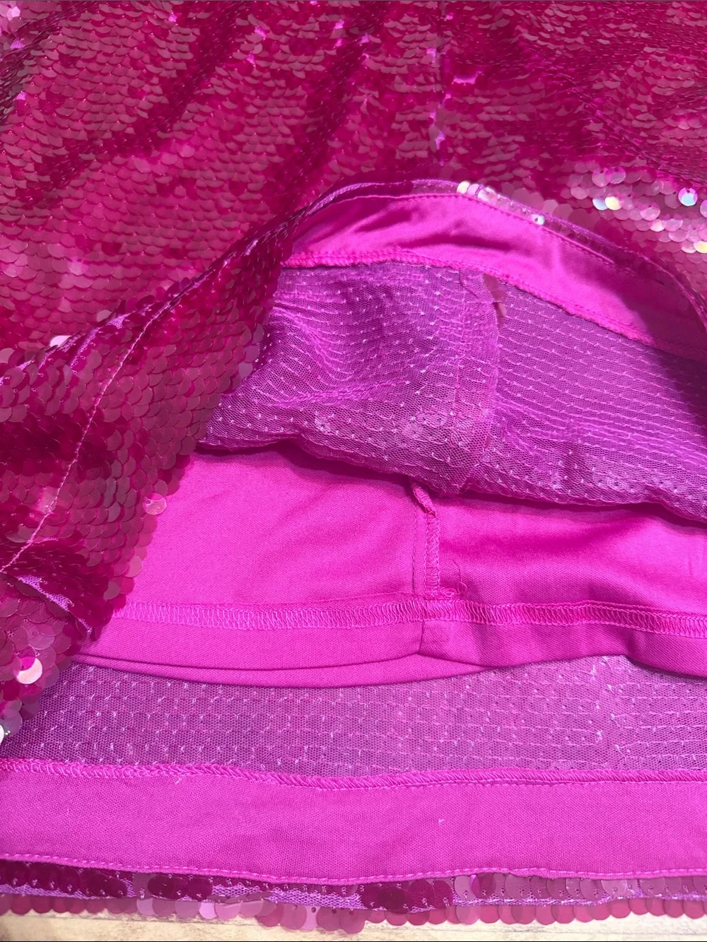 FATE Ruby Red Sequin Cocktail Mini Dress S NWT Barbiecore